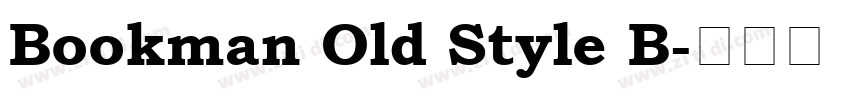 Bookman Old Style B字体转换